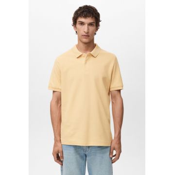 Tricou polo din bumbac - Portocaliu pal