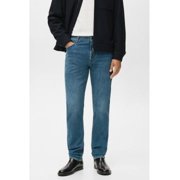 Blugi cu croiala dreapta - Albastru