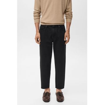 Blugi regular-fit cu model uni - Bleumarin