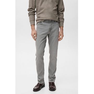 Blugi slim fit cu 5 buzunare - Gri