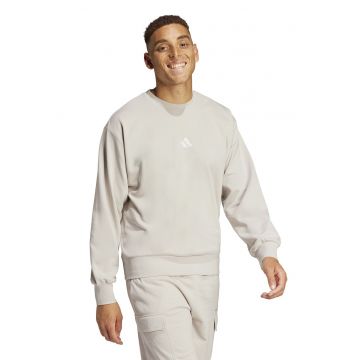 Bluza de trening cu decolteu la baza gatului FeelCozy - Bej deschis