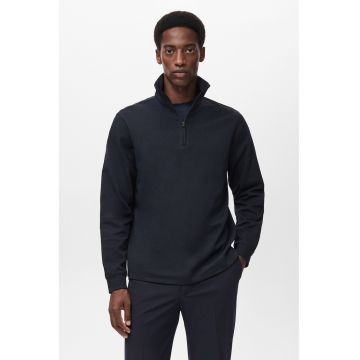 Bluza de trening uni cu fermoar scurt - Albastru ultramarin