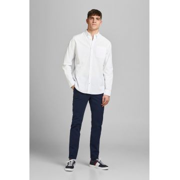 Camasa slim fit de bumbac - Alb optic