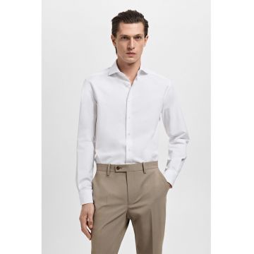 Camasa uni de bumbac - Alb