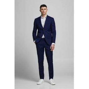 Costum elegant super slim fit Franco - Albastru indigo