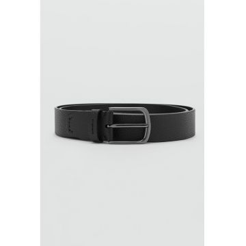 Curea din piele granulata - Negru