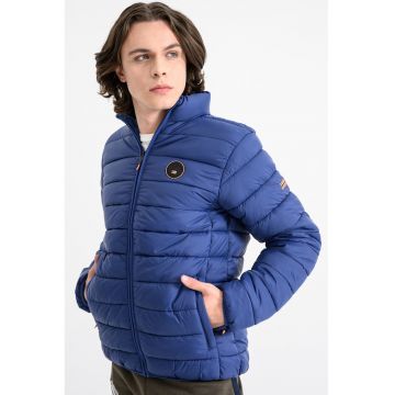 Geaca matlasata cu vatelina Amigo - Albastru inchis