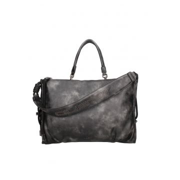 Geanta de piele ecologica Alaric Elite - Negru