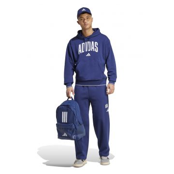 Hanorac cu buzunar kangaroo - Alb/Albastru inchis