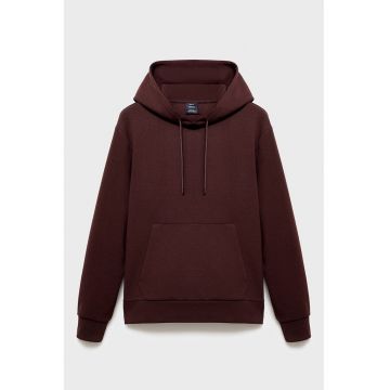 Hanorac cu buzunar kangaroo - Rosu inchis