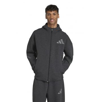 Hanorac cu fermoar Z.N.E. - Gri inchis melange