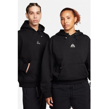 Hanorac supradimensionat cu gluga ajustabila - Negru