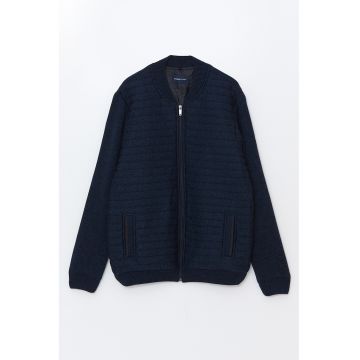 Jacheta bomber cu buzunare laterale - Albastru/Bleumarin