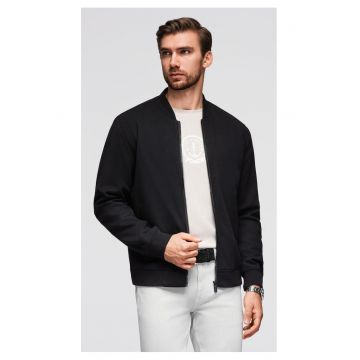 Jacheta bomber cu maneci raglan  OM-JANP-0159 - Negru