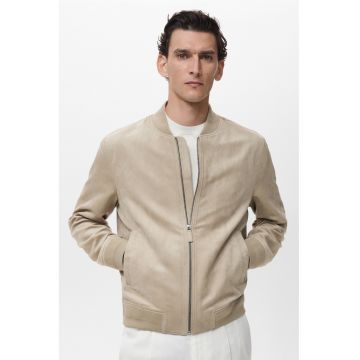 Jacheta bomber uni - Bej