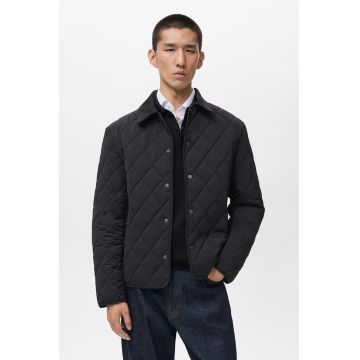 Jacheta-camasa matlasata cu capse - Negru