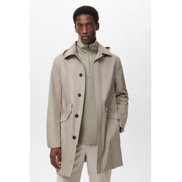 Jacheta cu gluga detasabila - Grej