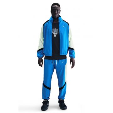 Jacheta cu logo - pentru baschet Icon - Albastru royal/Verde lime