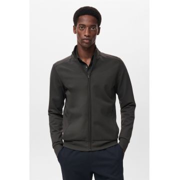 Jacheta uni cu buzunare laterale si fermoar - Gri antracit