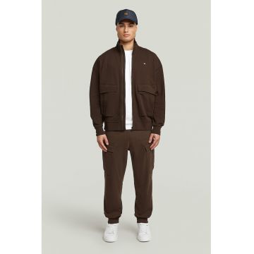 Pantaloni cargo din bumbac organic Rovic - Maro inchis