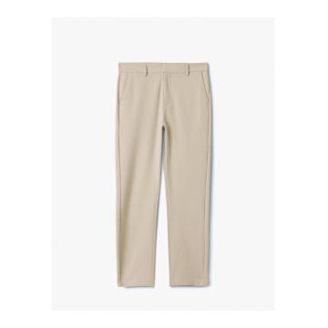Pantaloni conici cu talie medie - Bej