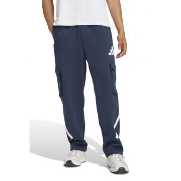 Pantaloni de trening cargo Z.N.E. - Alb/Bleumarin