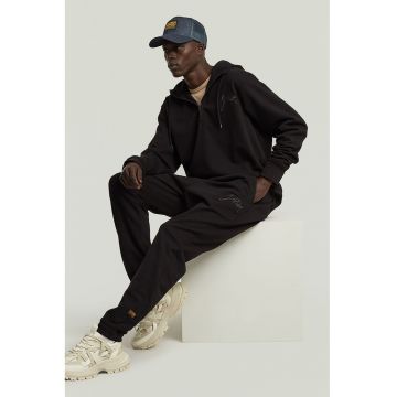 Pantaloni de trening din amestec de bumbac organic - Negru