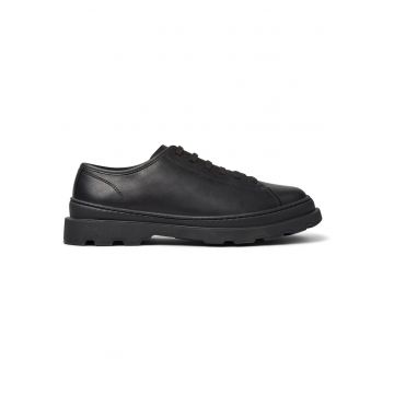 Pantofi de piele cu sireturi Brutus+ - Negru