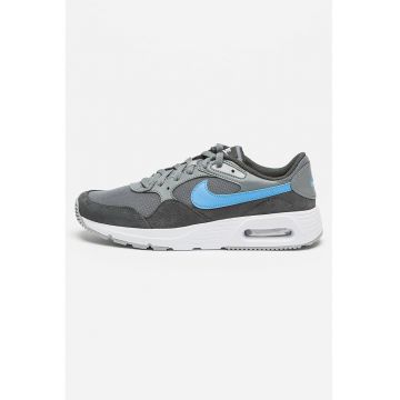 Pantofi sport Air Max cu insertii din piele - Albastru deschis/Gri inchis