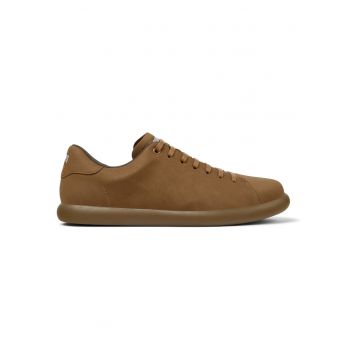 Pantofi sport de piele nabuc Pelotas Soller - Caramel