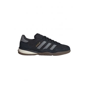 Pantofi sport low-cut de piele intoarsa si material textil Gazelle - Negru/Gri