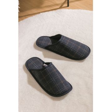 Papuci in carouri - Negru