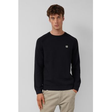 Pulover uni cu decolteu la baza gatului - Negru stins