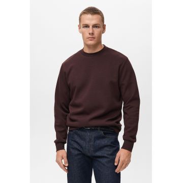 Pulover uni cu decolteu la baza gatului - Violet/Violet pruna