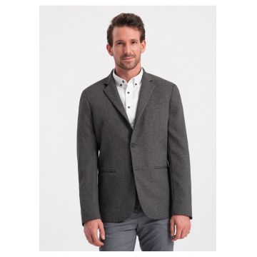 Sacou elegant  OM-BLZB-0114 - Barbati - Gri grafit
