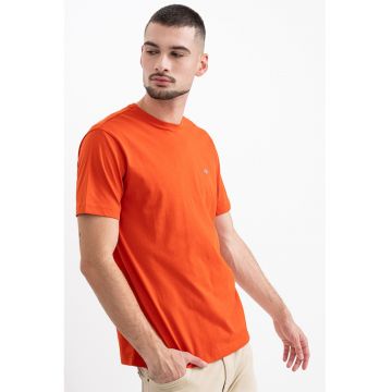 Tricou din bumbac Shield - Portocaliu stins