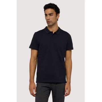 Tricou polo din bumbac - Negru stins