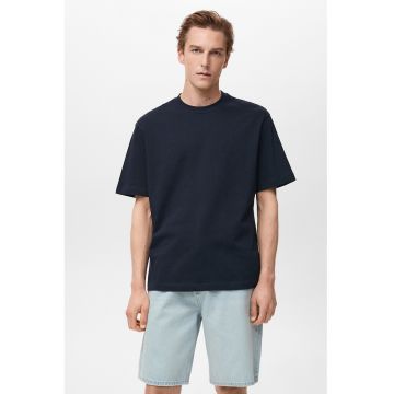 Tricou relaxed fit de bumbac - Albastru ultramarin