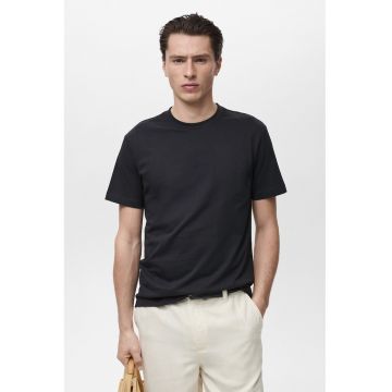 Tricou slim fit de bumbac - Albastru ultramarin