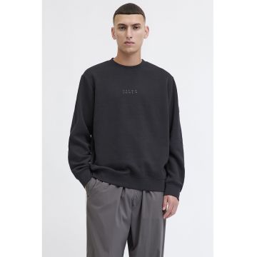 Bluza de trening lunga cu decolteu la baza gatului - Negru