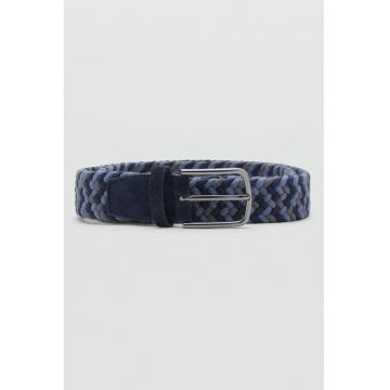 Curea elastica impletita - Albastru lavanda/Gri inchis/Bleumarin