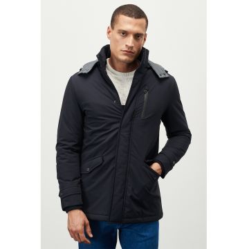 Geaca cu gluga detasabila - Bleumarin