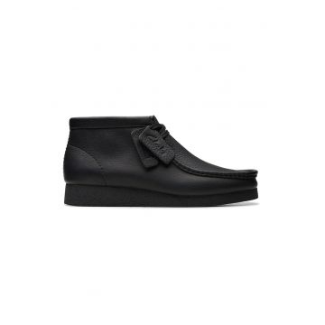 Ghete chukka de piele intoarsa Wallebees - Negru stins