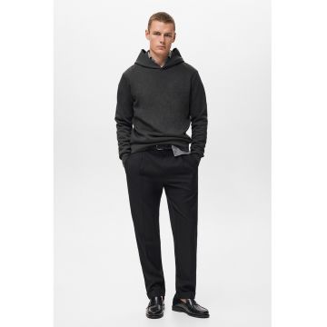 Hanorac cu model uni - Gri inchis