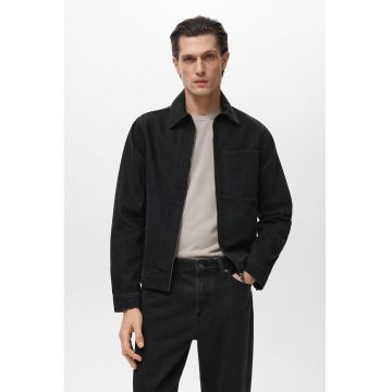 Jacheta slim-fit din denim - Negru stins
