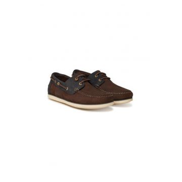 Mocasini barbati  MFO0684BR78 - Piele naturala - Maro/Bleumarin