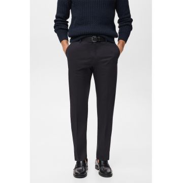 Pantaloni chino cu talie medie - Negru stins