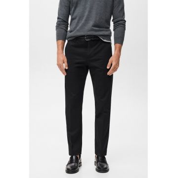 Pantaloni chino cu talie medie - Negru