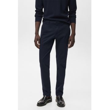 Pantaloni chino din amestec de bumbac - Albastru ultramarin