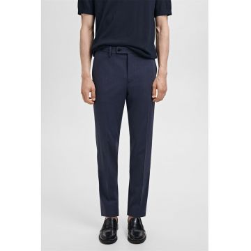 Pantaloni cu talie medie - Albastru ultramarin